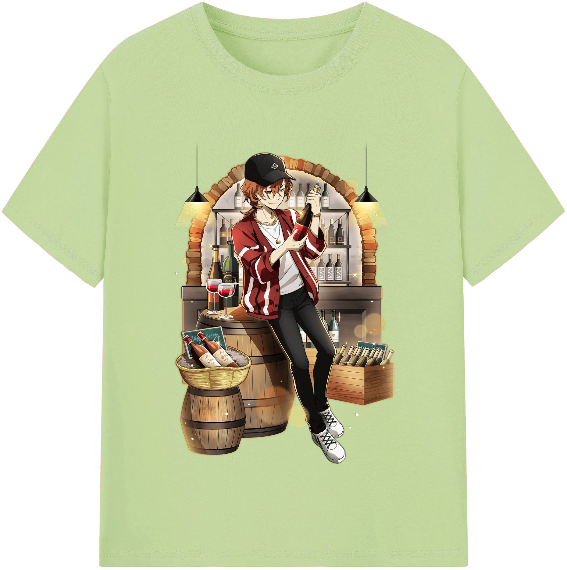（画像用） 文豪ストレイドッグス Bungo Stray Dogs 綿100％半袖Tシャツ（フロントプリント）